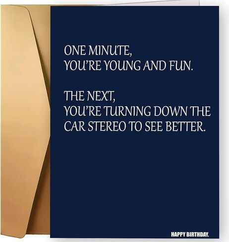 Funny Birthday Cards for Men & Women & Brother & Sister, Multicolor, 7x5 inches in Saudi Arabia