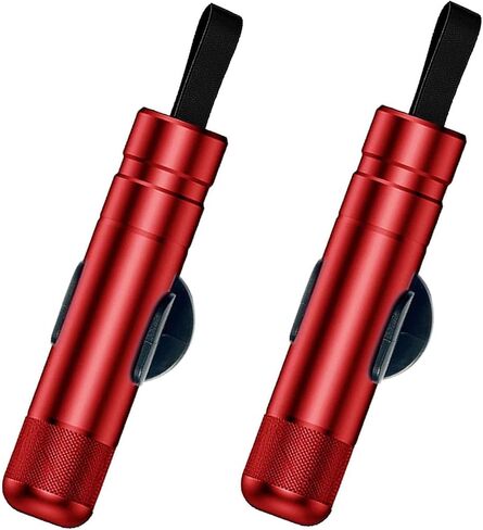Car Window Breaker Seatbelt Cutter Hammerdex Car Safety Hammer Safehammer Glass Breaker Safe Hammer Glass Breaker Under Water,One Second Broken Window (2 Red) in Saudi Arabia