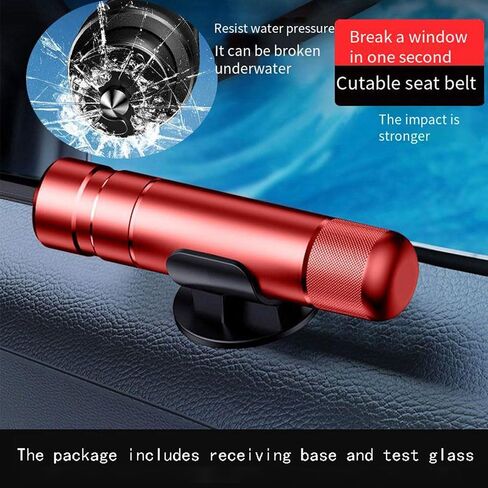 Car Window Breaker Seatbelt Cutter Hammerdex Car Safety Hammer Safehammer Glass Breaker Safe Hammer Glass Breaker Under Water,One Second Broken Window (2 Red) in Saudi Arabia