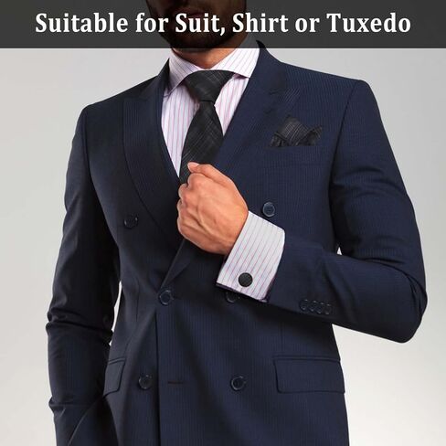 Mantieqingway Mens Ties & Pocket Square & Cufflinks Set, Necktie and Handkerchief for Formal Business Prom School Weddings in Kuwait