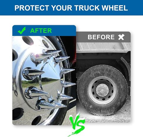 مجموعتان من أغطية المحور الأمامي لشبه الشاحنات ذات سطح مسطح 33 مم × 4-3/4 بوصة أغطية صواميل مثبتة لشبه الشاحنات في أزواج in Kuwait