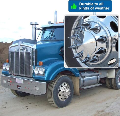 مجموعتان من أغطية المحور الأمامي لشبه الشاحنات ذات سطح مسطح 33 مم × 4-3/4 بوصة أغطية صواميل مثبتة لشبه الشاحنات في أزواج in Kuwait