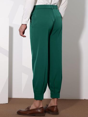 Lars Amadeus Cropped Pants for Men's Double Pleated Zipper Leg Tapered Formal Dress Pants in Saudi Arabia