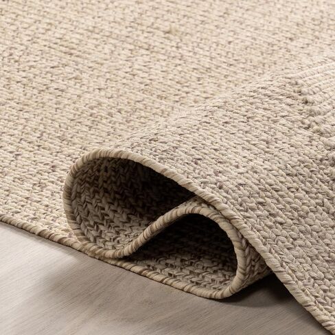سجادة NuLOOM Wynn مضفرة للأماكن الداخلية/الخارجية، 2x3، أسمر ضارب للصفرة in Saudi Arabia