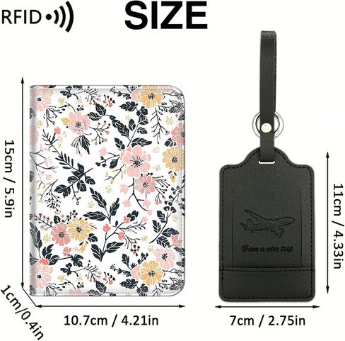 محفظة جواز السفر، حامل جواز السفر مع قفل RFID وبطاقة الأمتعة، حافظة تنظيم وثائق السفر من جلد البولي يوريثان المقاوم للماء، أغطية جواز السفر مع فتحة للبطاقات للنساء والرجال، فيل كرتوني لطيف in Saudi Arabia