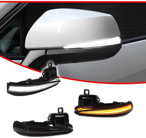 مصابيح إشارة الانعطاف المتتابعة للمرآة الجانبية GTINTHEBOX لسيارة Toyota Tacoma 2016-2023، 2019-2024 RAV4 XA50، 2020-2024 Highlander XU70، مصباح LED أبيض وأصفر in Saudi Arabia