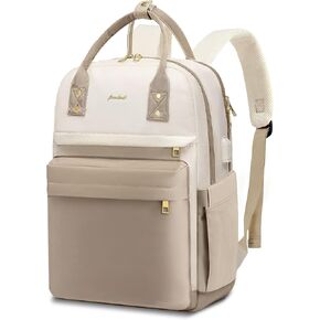 Laptop Backpack for Women Girls: Cute School Backpack for Teen Girls Bookbag Teacher Nurse Work Bag Waterproof Nursing Bag Back Pack 15.6 Inch Collegewith USB Charging Port Gift Grey