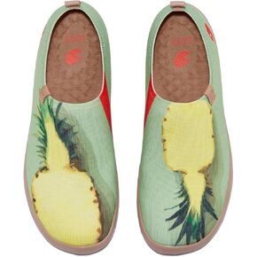 UIN Women's Art Painted Travel Shoes Slip On Casual Knit Loafers Lightweight Comfort Fashion Sneaker Toledo ⅠBirds and Flowers