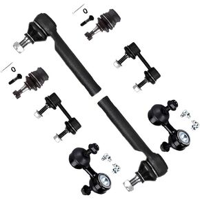 SCITOO 8-PC SET Suspension Sway Bar Link Kit - Fit For Subaru Forester For Subaru Impreza Front Sway Bar End Link Rear Sway Bar End Link Outer Tie Rod End Lower Ball Joint