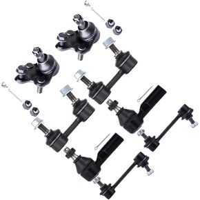SCITOO 8-PC SET Suspension Sway Bar Link Kit - Fit For Toyota Celica Front Sway Bar End Link Rear Sway Bar End Link Outer Tie Rod End Lower Ball Joint