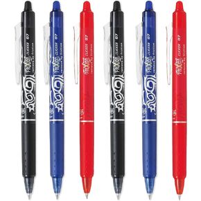 Pilot Frixion Clicker Retractable Erasable Rollerball 0.7 mm Tip - Red, Single Pen