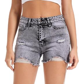 أزياء المرأة ديمين السراويل عالية مخصر الجينز بسط in Kuwait