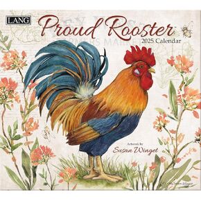 LANG Proud Rooster™ 2025 Wall Calendar (25991001936)