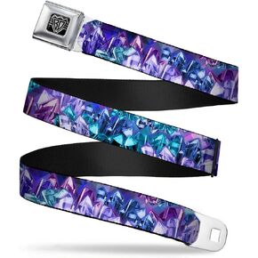 Buckle-Down Seatbelt Belt - Crystals2 Blues/Purples - 1.0" Wide - 20-36 Inches in Length