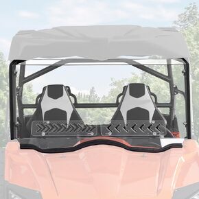 KEMIMOTO Full Front Windshield with Sliding Window Compatible with CFMOTO ZForce 800, Trail 800 Ex (2014-2022), ZForce 500 Trail (2016-2022), 1000 Scratch-Resistant PC Windshield Fits with Roof