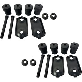 2 PCS Rear Spring Shackle and Bushing Kit Compatible with 1968-1981 Camaro And Firebird Part# MCS1020
