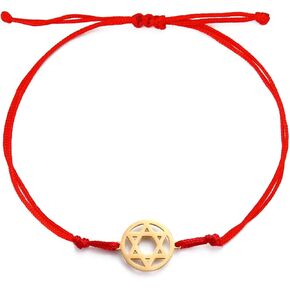 Gold Red Heart Bracelet for Women Love Wristband Family Friends Adjustable Gift Wristlet Birthday Anniversary
