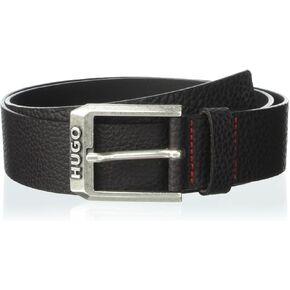 HUGO mens Gelio Grain Leather Casual Belt