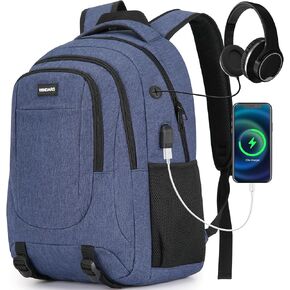 Laptop Backpack for Men and Women: 17.3 Inch Large School Backpacks for Teen Boys Durable Water Resistant College Bookbag Anti Theft Computer Bag with USB Charger for Business Work Travel, Black Camo in Saudi Arabia