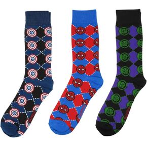 جوارب Hyp Marvel Comics بشعارات شخصيات Argyle Crew مكونة من 3 أزواج in Kuwait