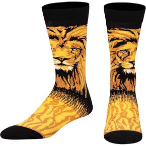 Odd Sox، جوارب رجالية مضحكة ذات علامة تجارية مبتكرة على شكل حيوانات، طاقم أسد، مقاس كبير للبالغين in Saudi Arabia