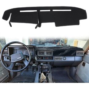 Dashboard Cover Dash Cover Mat Pad Custom Fit for Toyota 4Runner Pickup Truck 1984 1985 1986 1987 1988 (84-88 Black)
