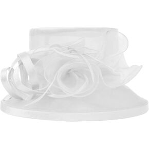 Women Elegant Derby Church Tea Party Dress Hat Fascinator with Peacock Feathers