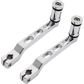 Motorcycle Heel Toe Shift Lever, Gear Pedals Shift Arms, Shifter Levers for Harley FL Softail Touring Electra Glide Road King Road FLHX Street Tri Trikes Shifter Levers, Chrome