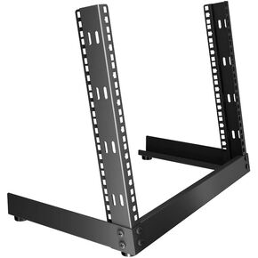 NavePoint 12U 19 Inch Desktop Open Frame 2 Post Server Desk Rack Free Standing W/Hardware