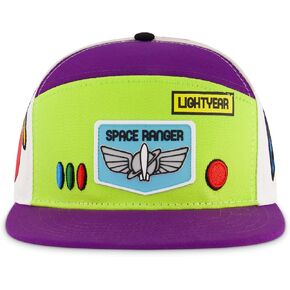 Concept One Disney Pixar Toy Story 4 Baseball Cap, Buzz Lightyear Adult Snapback Hat with Flat Brim