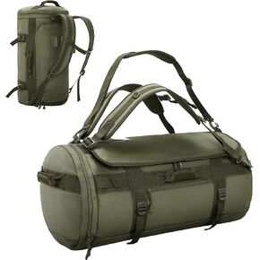 Large Duffel Backpack Bag, 3-Way Water Resistant Gym Duffle Bag with Shoe Compartment for Sports Workout Travel (Amy Green, 45L)