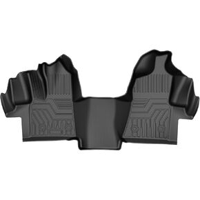 Mixsuper Custom Fit for Floor Mats 2015-2019 Ford Transit 150/250/350 (No Transit Connect) All Weather Floor Liners 1st Row 1 Piece