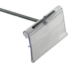 Azar 700840 1.25" x 2" Flip Scan Label Holder, 50 Pack