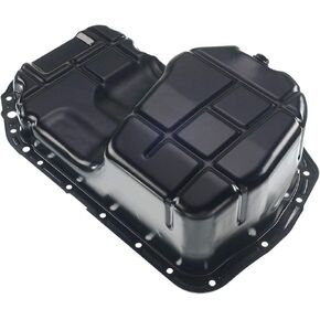 YHTAUTO Lower Engine Oil Pan with Drain Plug and Baffled Replacement for Mitsubishi Lancer 2004-2006 Outlander 2003-2006 2.4L
