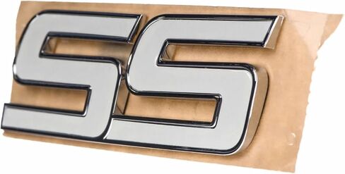 1 قطعة الباب الأمامي SS شعار 3D شارة معدنية ملصق الشارات استبدال ل 06-10 Chevr-olet 15211285 (أبيض) in Kuwait