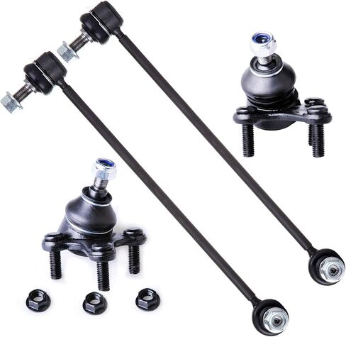 SCITOO 4-PC SET Suspension Kit For Audi A3 A3 Quattro For Volkswagen Type1 Eos for Golf for Gti for Jetta for Passat Rabbit for Tiguan Front Sway Bar End Link,Lower Ball Joint in Saudi Arabia