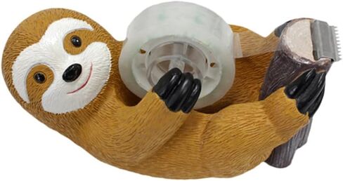 Cute Tape Dispenser Animal Desk Tape Holder Fun Sloth Small Tape Dispenser, for Office Schools Home Kids Wrapping Gifts Novelty Clear Tape Dispenser (Sloth) in Saudi Arabia