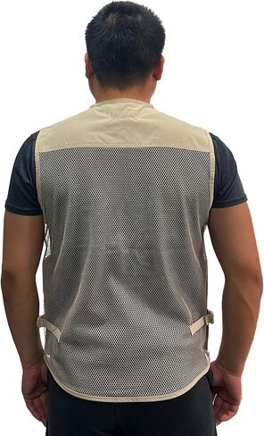 Mens Fishing Vest Safari Hiking Travel Photography with Multi Pocket Work Vest in Saudi Arabia
