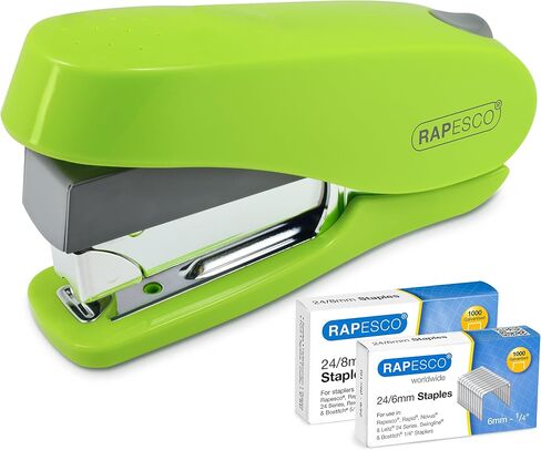 Rapesco 1468 Luna Less Effort Stapler with 2000 Staples, 50 Sheet Capacity, Hot Pink in Saudi Arabia