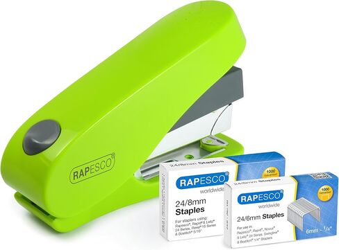 Rapesco 1468 Luna Less Effort Stapler with 2000 Staples, 50 Sheet Capacity, Hot Pink in Saudi Arabia