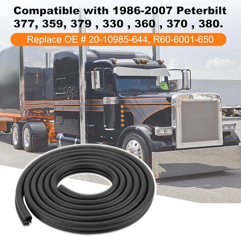 PSLER 13.5FT باب السيارة مانع تسرب الطقس لـ 1986-2007 Peterbilt 377، 359، 379، 330، 360، 370، 380. استبدل OE # 20-10985-644، R60-6001-650،1 قطعة لباب واحد in Saudi Arabia