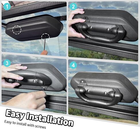 for JL Rear Window Grab Handle, 1PC Tailgate Window Grip Handle Fit for Jeep Wrangler JL JLU 4XE 2018-2025 in Saudi Arabia