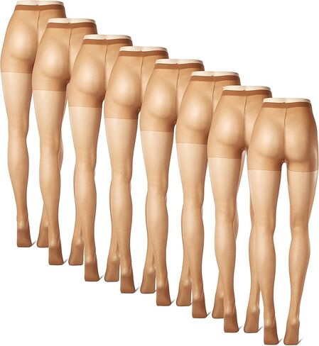 جوارب طويلة عادية للنساء من ليجز Pq0j95، 8 أزواج in Kuwait