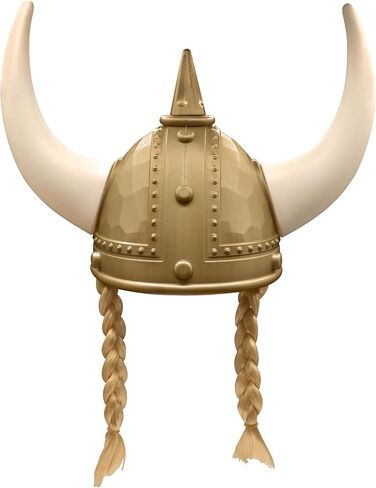 Nicky Bigs Novelties Adult Medieval Viking Helmet with Horns - Plastic Norse Barbarian Warrior Hat in Saudi Arabia