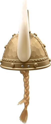 Nicky Bigs Novelties Adult Medieval Viking Helmet with Horns - Plastic Norse Barbarian Warrior Hat in Saudi Arabia