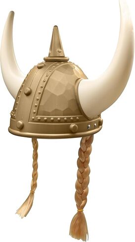 Nicky Bigs Novelties Adult Medieval Viking Helmet with Horns - Plastic Norse Barbarian Warrior Hat in Saudi Arabia