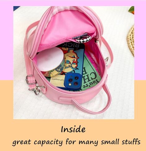 Girls Preppy Patch Crossbody Bag with Rainbow Heart Girls Novelty Bag Small Crossbody Purse Little Girls Small Backpack in Saudi Arabia