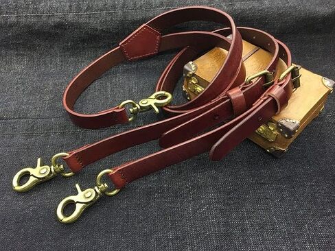 Leather Mens Suspenders Heavy Duty Y Back Adjustable with 4 Metal Snap Hooks Vintage Mens Suspenders Brace Big and Tall in Saudi Arabia