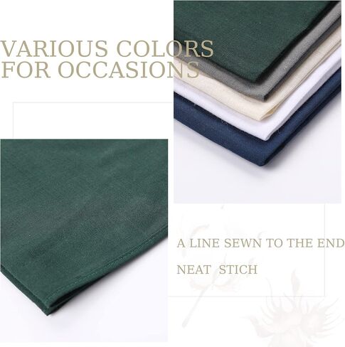 Handkerchiefs for men, Assorted Solid Color Pocket Square Hankies Handkerchief in Saudi Arabia