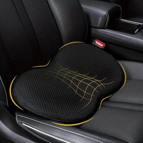 وسادة مقعد السيارة إسفين، وسادة مقعد شاحنة من الإسفنج الذكي لسائق مقعد السيارة - عرق النسا وتخفيف آلام الظهر - تعزيز راحة القيادة in Kuwait